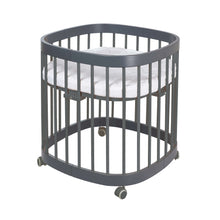 Load 3D model into Gallery viewer, Tweeto 7 in 1 Baby Cot Gray Multifunctional
