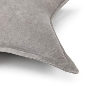 Star Protective Cot Velour Pillow Grey