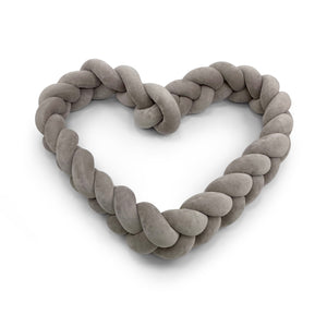 Braided Protective Velour Bumper Grey