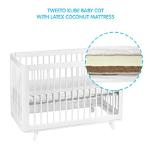 Load image into Gallery viewer, Tweeto Kube 3in1 Baby Cot White
