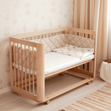 Load image into Gallery viewer, Tweeto Kube 3in1 Baby Cot Natural
