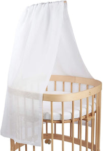 Tweeto Baby Bed Canopy White 100% Linen
