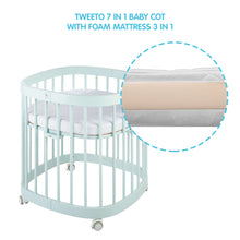 Load image into Gallery viewer, Tweeto 7 in 1 Baby Cot Tiffany Multifunctional
