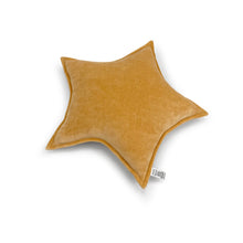 Load image into Gallery viewer, Star Protective Cot Velour Pillow Mustard Yellow
