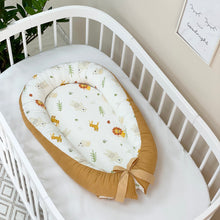 Load image into Gallery viewer, Waffle Cocoon Baby Nest Safari
