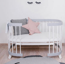 Load image into Gallery viewer, Tweeto 7 in 1 Baby Cot Gray/White Multifunctional
