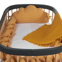 Load image into Gallery viewer, Braided Protective Cot Bumper - mustard yellow
