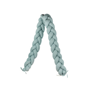 Braided Protective Cot Bumper - Mint