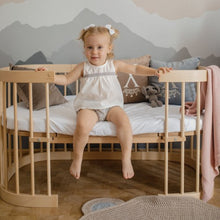 Load image into Gallery viewer, Tweeto 7 in 1 Baby Cot Natural Multifunctional
